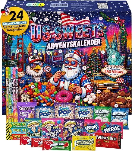 Adventskalender US Sweets Mix 2026 — Produktabbildung
